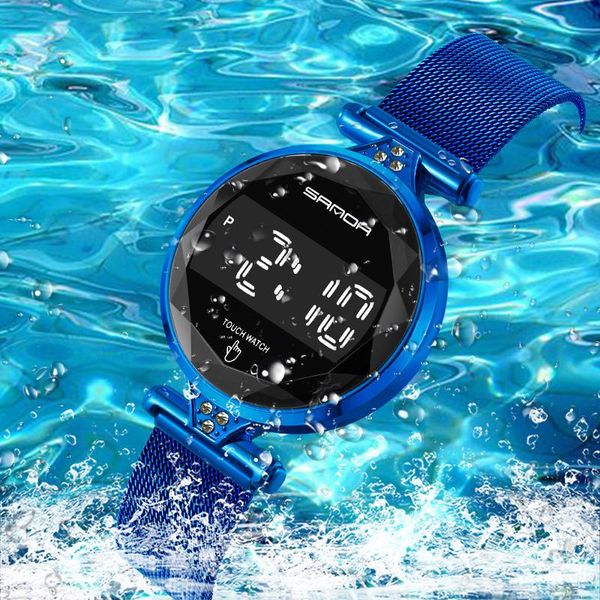 wristwatches sports women's touch screen led electronic watches 50 meters waterproof luminous display date time net strap watch 8002, Slivery;brown
wristwatches sports women's touch screen led electronic watches 50 meters waterproof luminous display date time net strap watch 8002, Slivery;brown