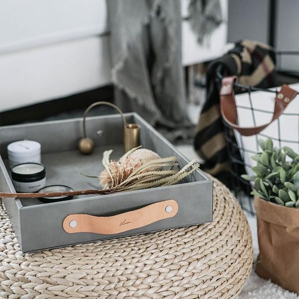kitchen storage & organization nordic style home entrance tray for keys/coins multi-use leather table organizer cosmetics sundries trays
kitchen storage & organization nordic style home entrance tray for keys/coins multi-use leather table organizer cosmetics sundries trays