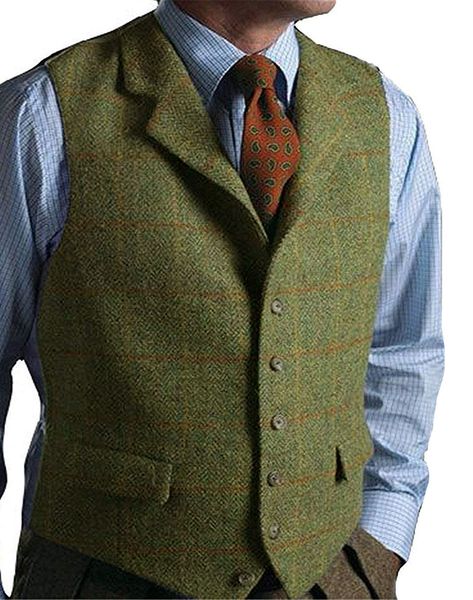 mens suit vest slim fit notch lapel business formal tweed wool waistcoat for groom wedding g, Black
mens suit vest slim fit notch lapel business formal tweed wool waistcoat for groom wedding g, Black