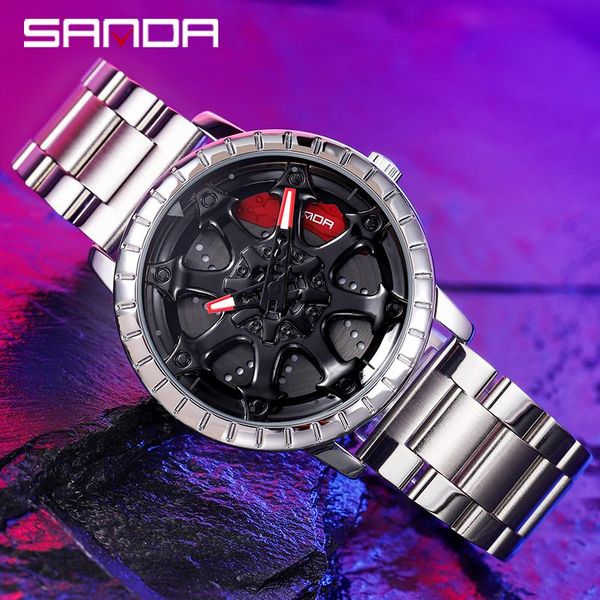 wristwatches sanda men watch creative 360° rotating car wheel watches military waterproof sport steel belt quartz relogio masculino, Slivery;brown
wristwatches sanda men watch creative 360° rotating car wheel watches military waterproof sport steel belt quartz relogio masculino, Slivery;brown