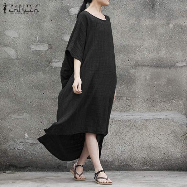 party dresses fashion ruffle dress women's summer sundress 2021 zanzea casual o neck maxi vestidos sarafans female tank robe femme over, White;black
party dresses fashion ruffle dress women's summer sundress 2021 zanzea casual o neck maxi vestidos sarafans female tank robe femme over, White;black