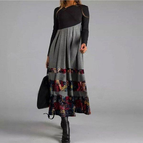 new style o-neck women winter long sleeve fashion dress female casual chic printing ladies work autumn dress plus size 4xl 201126, Black;gray
new style o-neck women winter long sleeve fashion dress female casual chic printing ladies work autumn dress plus size 4xl 201126, Black;gray