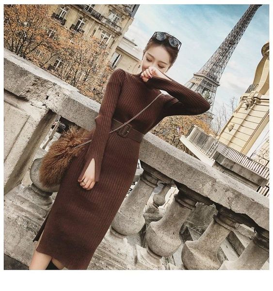 casual dresses sweater dress women winter knitted sweaters long korean woman split pleated belt ol vestido 984f, Black;gray
casual dresses sweater dress women winter knitted sweaters long korean woman split pleated belt ol vestido 984f, Black;gray