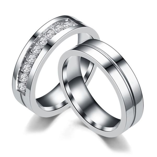 wedding rings titanium steel zircon ring fashion rhinestone simple engagement anniversary finger for men women lover, Slivery;golden
wedding rings titanium steel zircon ring fashion rhinestone simple engagement anniversary finger for men women lover, Slivery;golden