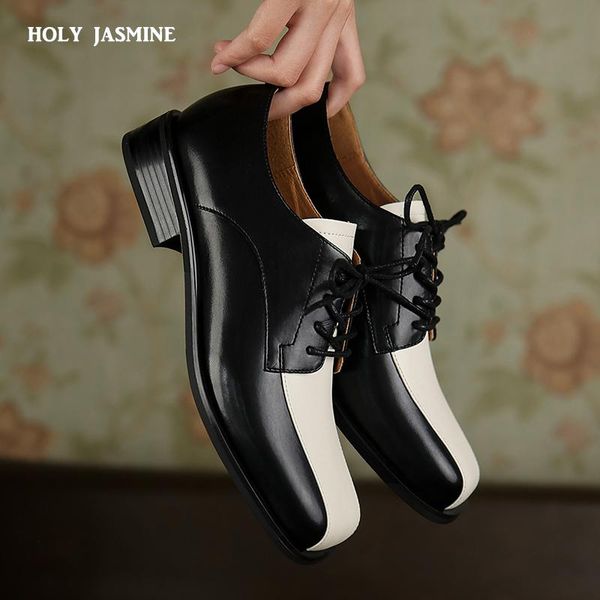 dress shoes 2021 personalized design mixed color women genuine leather pumps lace-up round toe full fashion street, Black
dress shoes 2021 personalized design mixed color women genuine leather pumps lace-up round toe full fashion street, Black