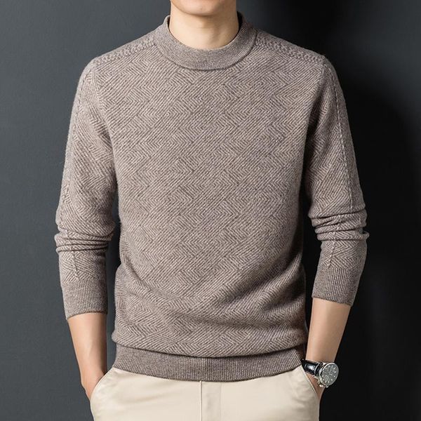 men's sweaters pure sweater round neck thickened 2021 winter business casual wool bottoming shirt, White;black
men's sweaters pure sweater round neck thickened 2021 winter business casual wool bottoming shirt, White;black