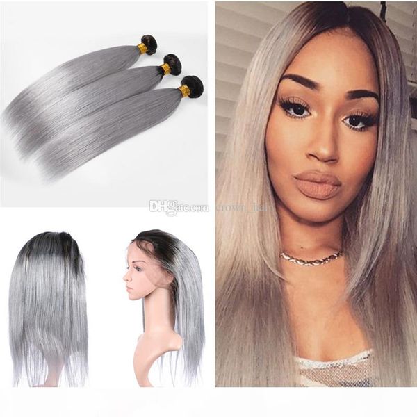 pre plucked 360 frontal with omber human hair weft 3pcs silky straight 1b grey hair weaves with 360 full lace frontal for woman, Black
pre plucked 360 frontal with omber human hair weft 3pcs silky straight 1b grey hair weaves with 360 full lace frontal for woman, Black