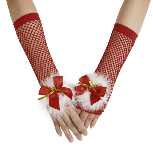 five fingers gloves ladies christmas cute feather bell cosplay red bow dress driving fishnet plush fingerless mittens, Blue;gray
five fingers gloves ladies christmas cute feather bell cosplay red bow dress driving fishnet plush fingerless mittens, Blue;gray