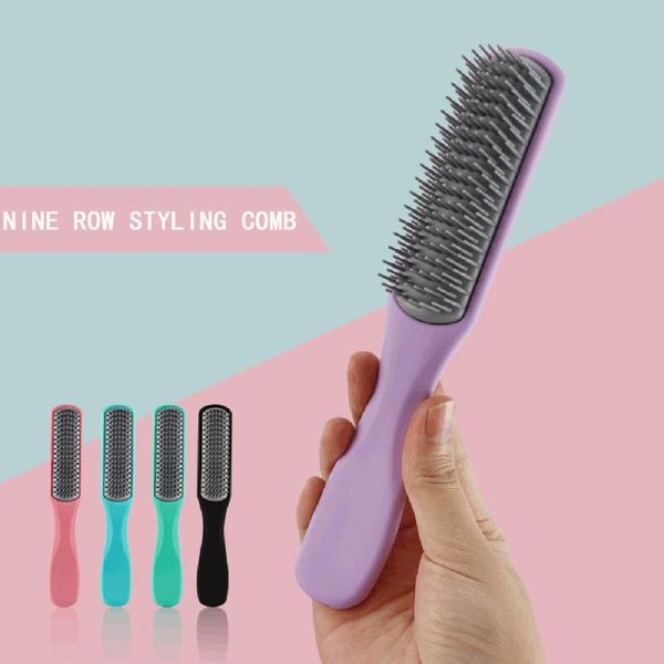 hair brushes use for women brush tangled hairdressing scalp massage comb men's salon styling, Silver
hair brushes use for women brush tangled hairdressing scalp massage comb men's salon styling, Silver