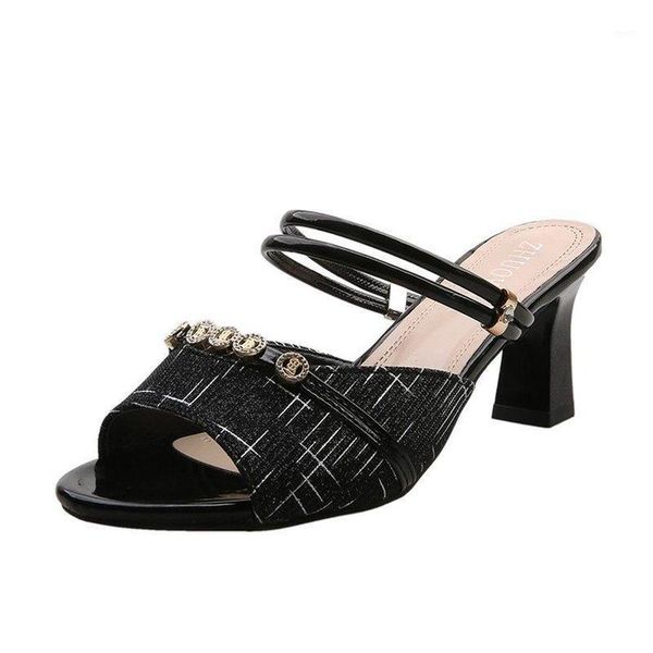 dress shoes two wear sandals and slippers for women to in summer 2021 spring fashion female fairy high heels thick, Black
dress shoes two wear sandals and slippers for women to in summer 2021 spring fashion female fairy high heels thick, Black