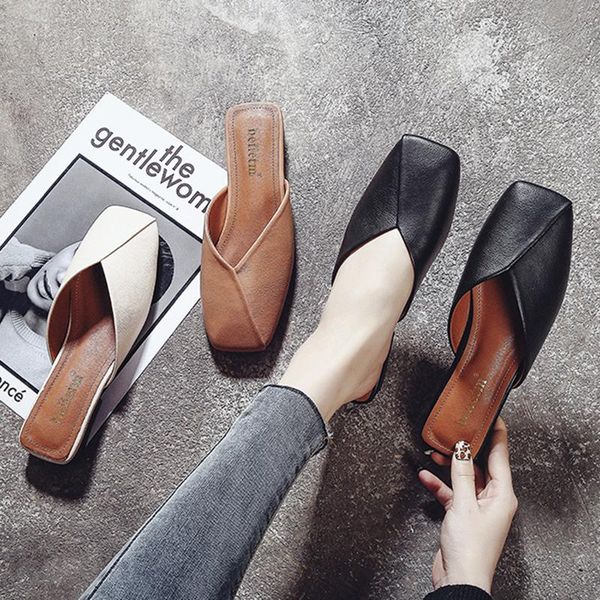 slippers korean designer closed toe mules shoes women sewing square flat heels flip flops summer outdoor beach sandals femme, Black
slippers korean designer closed toe mules shoes women sewing square flat heels flip flops summer outdoor beach sandals femme, Black