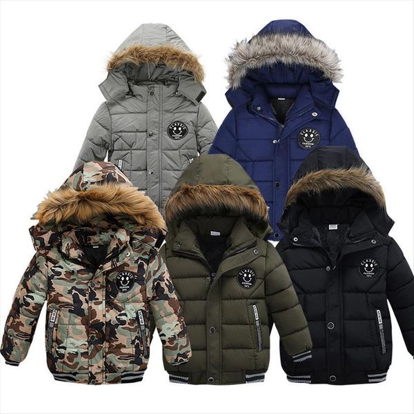 children thick warm cotton coats hooded jacket boys outerwear kids winter toddler baby clothes 2 6 years, Blue;gray
children thick warm cotton coats hooded jacket boys outerwear kids winter toddler baby clothes 2 6 years, Blue;gray