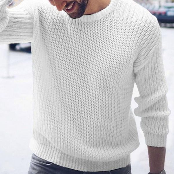 men's sweaters autumn winter sweater men elastic pullover young round neck base stylish warm thick casual, White;black
men's sweaters autumn winter sweater men elastic pullover young round neck base stylish warm thick casual, White;black