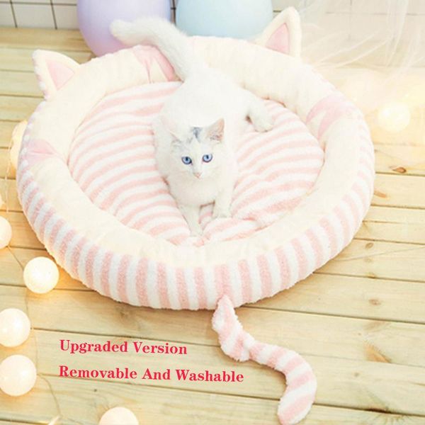 super comfortable pet bed round dog cat tent pet nest removable and washable machine washable mattress puppy kennel gift 
super comfortable pet bed round dog cat tent pet nest removable and washable machine washable mattress puppy kennel gift