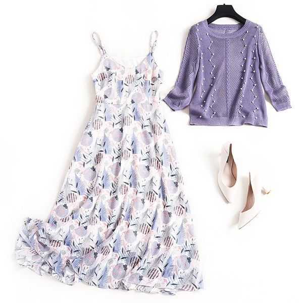 two piece dress women summer 2021 floral print plus size dresses spaghetti strap + pearls beading purple sweater set, White
two piece dress women summer 2021 floral print plus size dresses spaghetti strap + pearls beading purple sweater set, White