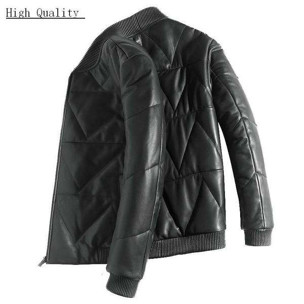 men's leather & faux luxury sheepskin down jackets man warm genuine bomber jacket mens long sleeve winter real stand aviation coats, Black
men's leather & faux luxury sheepskin down jackets man warm genuine bomber jacket mens long sleeve winter real stand aviation coats, Black