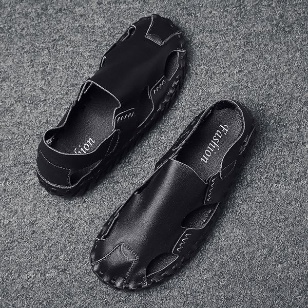 men sandals new summer fashion sandals slippers breathable shoes beach sandals four-color handmade mens sandalsl shoes big size, Black;white
men sandals new summer fashion sandals slippers breathable shoes beach sandals four-color handmade mens sandalsl shoes big size, Black;white