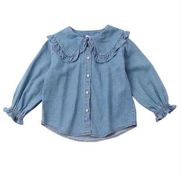 spring cute baby girls denim blouse children kids long sleeve shirts fashion cotton girls cardigan kids denim jacket 1-6yrs 210306, White;black
spring cute baby girls denim blouse children kids long sleeve shirts fashion cotton girls cardigan kids denim jacket 1-6yrs 210306, White;black