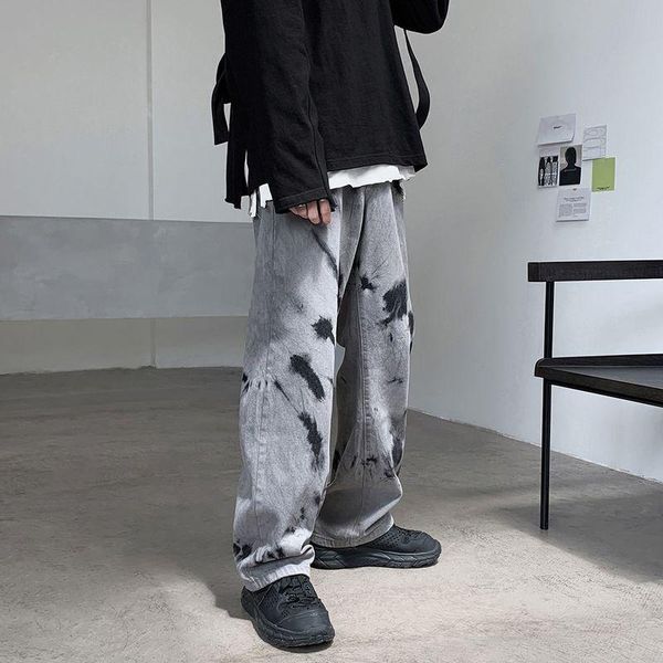 men's jeans gothic oversize pants men trousers trend 2021summer korean fashion vintage dark loose straight high street wide-leg, Blue
men's jeans gothic oversize pants men trousers trend 2021summer korean fashion vintage dark loose straight high street wide-leg, Blue