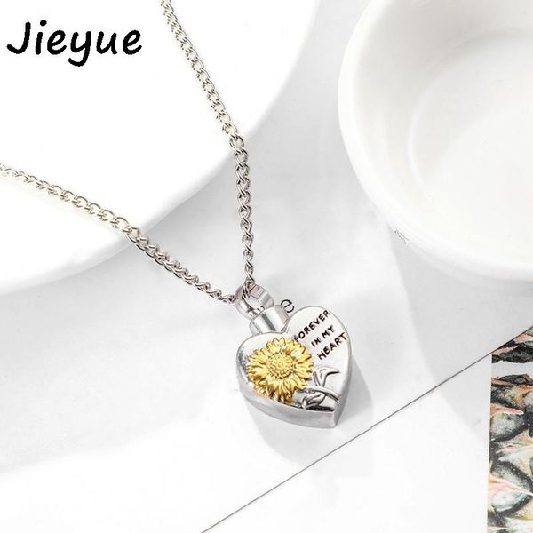 pendant necklaces sunflower ashes box necklace women fashion stainless steel forever in my heart letter chain men, Silver
pendant necklaces sunflower ashes box necklace women fashion stainless steel forever in my heart letter chain men, Silver