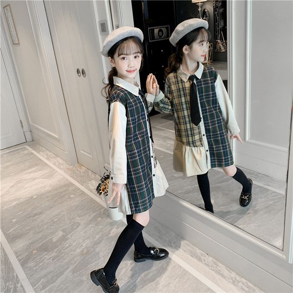 Fashion Plaid patchwork Dress Girls Casual Long Sleeve ruffles Shirt Dress autumn Party Dress kids clothes girls 10 to 12 years, Picture color
Fashion Plaid patchwork Dress Girls Casual Long Sleeve ruffles Shirt Dress autumn Party Dress kids clothes girls 10 to 12 years, Picture color