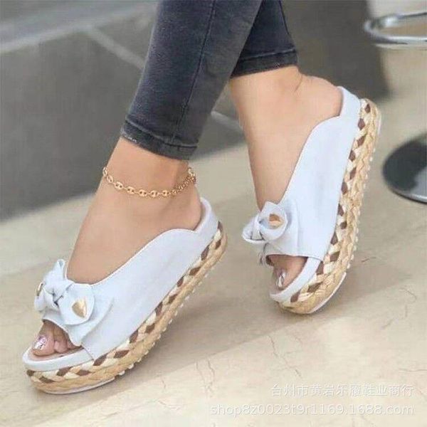 slippers 2021 summer style large size sandals women's thick-soled fish mouth casual bow, Black
slippers 2021 summer style large size sandals women's thick-soled fish mouth casual bow, Black