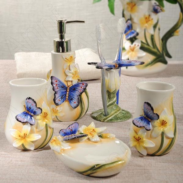 bath accessory set creativity relief butterfly ceramic bathroom accessories nordic modern restroom decoration five piece shower
bath accessory set creativity relief butterfly ceramic bathroom accessories nordic modern restroom decoration five piece shower