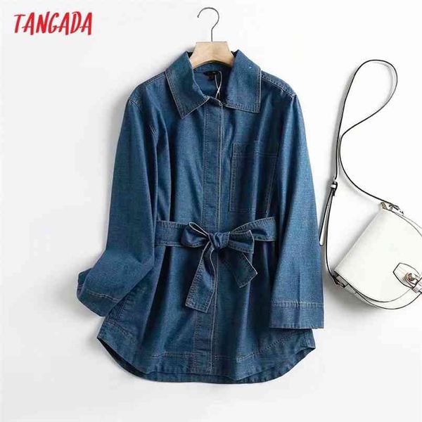 tangada autumn women denim jacket coat with slash ladies long sleeve loose 4c143 210914, Black;brown
tangada autumn women denim jacket coat with slash ladies long sleeve loose 4c143 210914, Black;brown