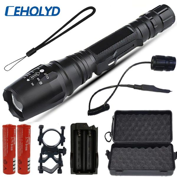 hunting led xm-l2 u3 8000 lumens zoom t6 linterna for 18650 or battery tactical torch
hunting led xm-l2 u3 8000 lumens zoom t6 linterna for 18650 or battery tactical torch