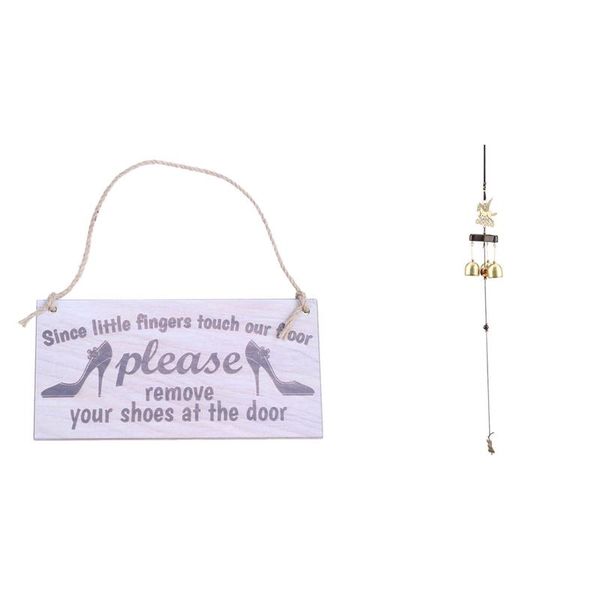 decorative objects & figurines 1 pcs door plaque wooden sign hanging gift wind chimes bells yard garden home decor
decorative objects & figurines 1 pcs door plaque wooden sign hanging gift wind chimes bells yard garden home decor