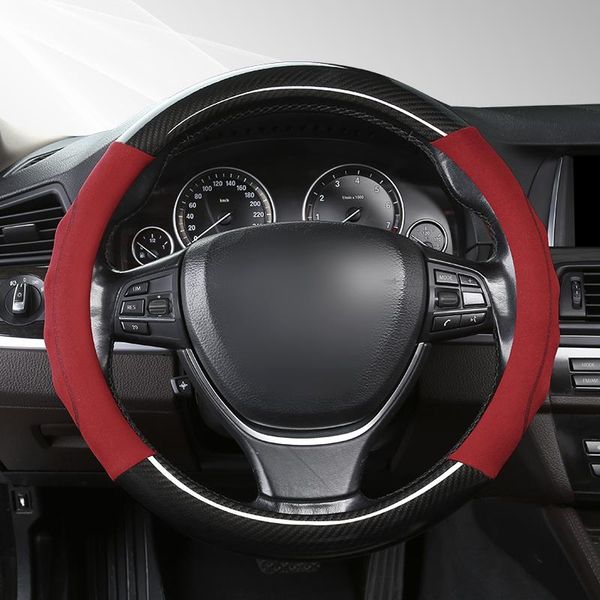 steering wheel covers car-styling cover carbon fiber suede 37-38cm cars anti slip breathable universal auto accessories
steering wheel covers car-styling cover carbon fiber suede 37-38cm cars anti slip breathable universal auto accessories