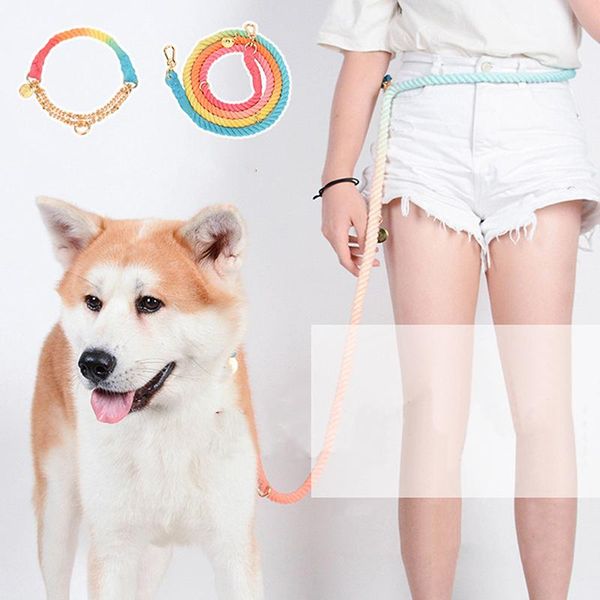 150cm dog leash round cotton dogs lead rope colorful pet long leashes belt outdoor dog walking training leads ropes
150cm dog leash round cotton dogs lead rope colorful pet long leashes belt outdoor dog walking training leads ropes