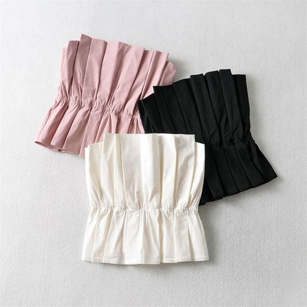 women's blouses & shirts women 2022 fashion off shoulder solid color elastic pleat short blouse strapless crop summer streetw, White
women's blouses & shirts women 2022 fashion off shoulder solid color elastic pleat short blouse strapless crop summer streetw, White