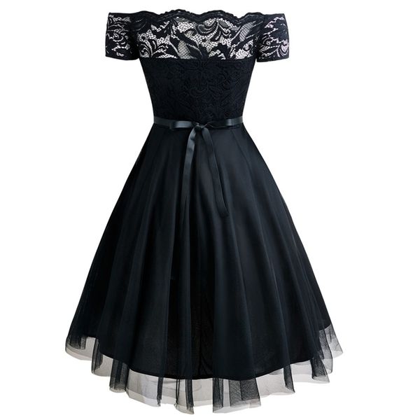 women vintage lace dress red black green slash neck tulle midi chic retro gothic 50s jurken swing party clothing, Black;gray
women vintage lace dress red black green slash neck tulle midi chic retro gothic 50s jurken swing party clothing, Black;gray