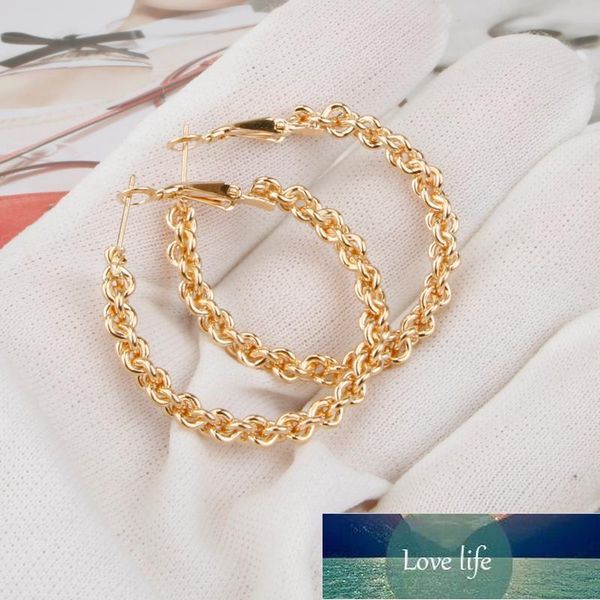 hoop & huggie round earring for women gold color and silver plated chain clause nice shape fashion gift party jewelry e0141, Golden;silver
hoop & huggie round earring for women gold color and silver plated chain clause nice shape fashion gift party jewelry e0141, Golden;silver