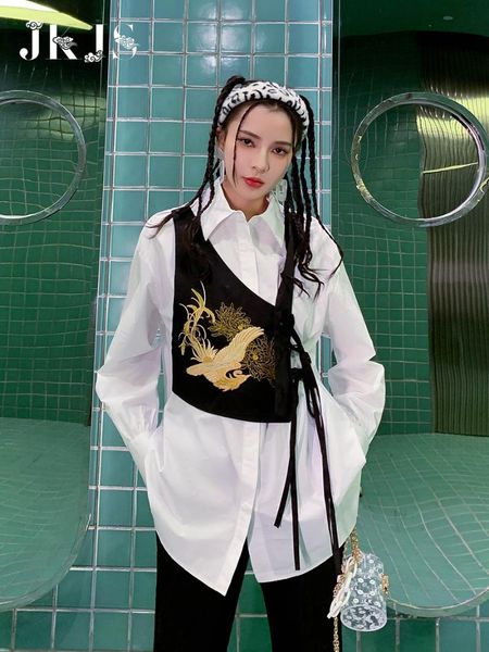 ethnic clothing white shirt women's design sense niche 2021 spring irregular chinese style national tide, Red
ethnic clothing white shirt women's design sense niche 2021 spring irregular chinese style national tide, Red