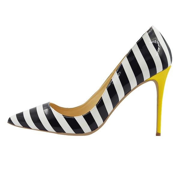 dress shoes big size 34-45 white/black zebra strips women high heels for party
dress shoes big size 34-45 white/black zebra strips women high heels for party