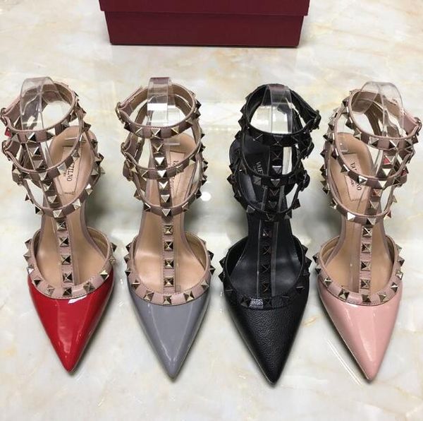 dress shoes classics women high heel sandals v brand 6cm thin pointed toe rivets fashion wedding party 34-44, Black
dress shoes classics women high heel sandals v brand 6cm thin pointed toe rivets fashion wedding party 34-44, Black