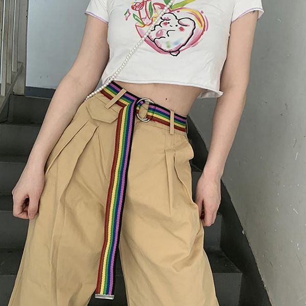 belts casual canvas for women 130cm line stripe road waist strap jeans trouser black d shape buckle female harajuku waistband, Black;brown
belts casual canvas for women 130cm line stripe road waist strap jeans trouser black d shape buckle female harajuku waistband, Black;brown