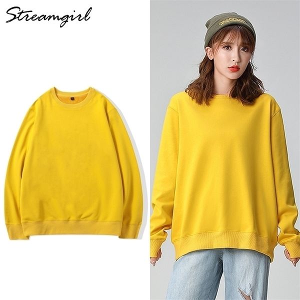 oversize sweatshirt women pullover plus size spring autumn solid yellow women sweatshirt cotton thin sweatshirts ladies 201127, Black
oversize sweatshirt women pullover plus size spring autumn solid yellow women sweatshirt cotton thin sweatshirts ladies 201127, Black