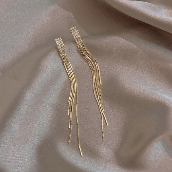 dangle & chandelier crystal long tassels drop earrings for banquet party wedding jewelry delicate all-match fashion women, Silver
dangle & chandelier crystal long tassels drop earrings for banquet party wedding jewelry delicate all-match fashion women, Silver