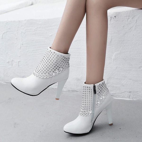 boots big size - women shoes ankle for ladies woman winter solid color ultra high heel, Black
boots big size - women shoes ankle for ladies woman winter solid color ultra high heel, Black