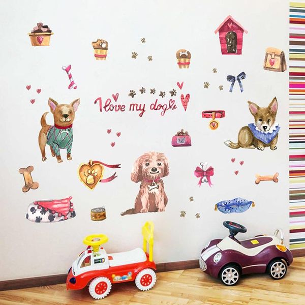 wall stickers cute dogs for kids room bedroom home decoration cartoon puppy animal mural art children's decal pvc poster
wall stickers cute dogs for kids room bedroom home decoration cartoon puppy animal mural art children's decal pvc poster