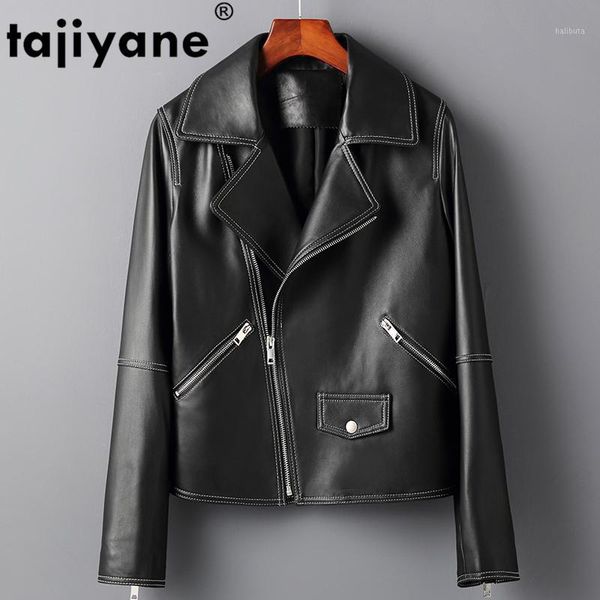 women's leather & faux real genuine jacket women woman clothes sheepskin coat 2021 spring korean motobiker short coats yr015 wpy72, Black
women's leather & faux real genuine jacket women woman clothes sheepskin coat 2021 spring korean motobiker short coats yr015 wpy72, Black