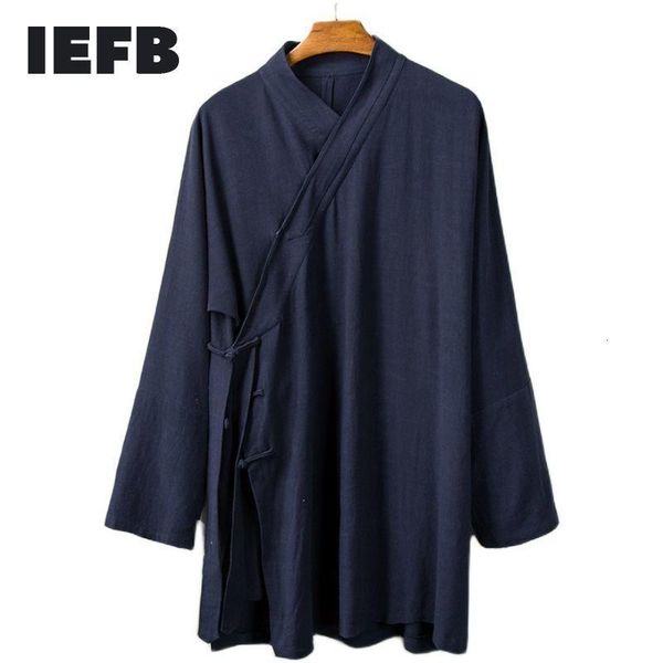 ethnic clothing iefb chinese style men's cotton medium length man's traditional clothes side bandage v collar long sleeve robe 9y6, Red
ethnic clothing iefb chinese style men's cotton medium length man's traditional clothes side bandage v collar long sleeve robe 9y6, Red