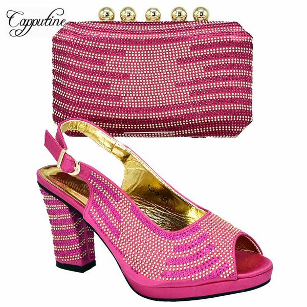 dress shoes latest italian design decoration with rhinestone and bag set summer square heels 10cm for wedding df-282, Black
dress shoes latest italian design decoration with rhinestone and bag set summer square heels 10cm for wedding df-282, Black