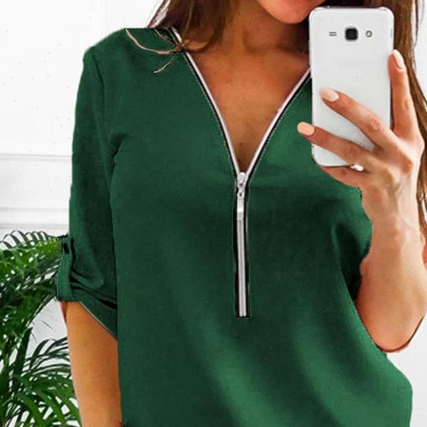 zipper short sleeve women shirts v neck solid women blouses casual tee shirt female clothes plus size 5xl, White
zipper short sleeve women shirts v neck solid women blouses casual tee shirt female clothes plus size 5xl, White