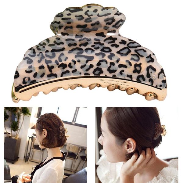 women hair clip creative fashion leopard print hair claw clip grip plastic claw large size clamps
women hair clip creative fashion leopard print hair claw clip grip plastic claw large size clamps