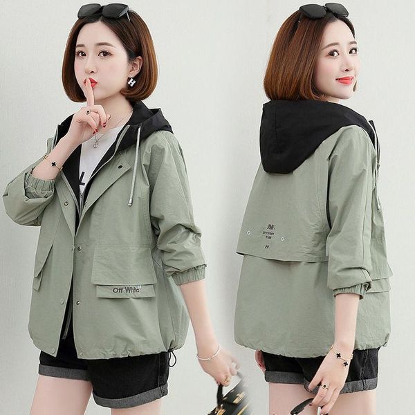 women's wool & blends 2021 large short windbreaker spring and autumn korean loose versatile small casual jacket, Black
women's wool & blends 2021 large short windbreaker spring and autumn korean loose versatile small casual jacket, Black