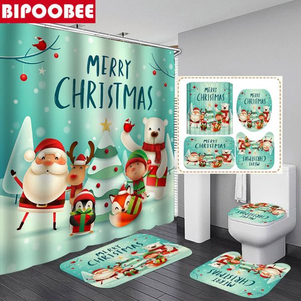 shower curtains merry christmas santa claus snowman elk family bathroom curtain floor non-slip mats and toilet cover bath rugs
shower curtains merry christmas santa claus snowman elk family bathroom curtain floor non-slip mats and toilet cover bath rugs
